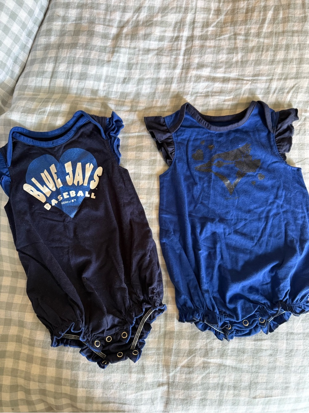 MLB Blue & Navy Baby One-Piece Bodysuit Set
